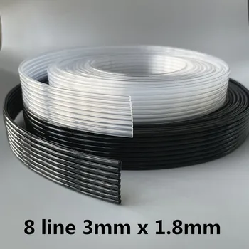 На 5 метра 8 цвята UV тръба 8 линейна тръба uv-чернильная тръба за Infinity Pheaton SID Roland Mimaki Mutoh UV-тръби за принтер 3 mm x 1,8 mm