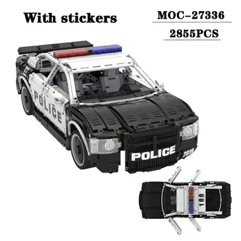 Градивен елемент на MOC-27336 Суперавтомобил Полицейска кола с Висока Сложност Лоскутная Модел 2855ШТ Пораснали Деца На рождения Ден на Коледна Играчка За Подарък