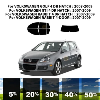 Предварително Обработена нанокерамика car UV Window Tint Kit Автомобили Фолио За Прозорци VOLKSWAGEN GOLF 4 DR HATCH 2007-2009