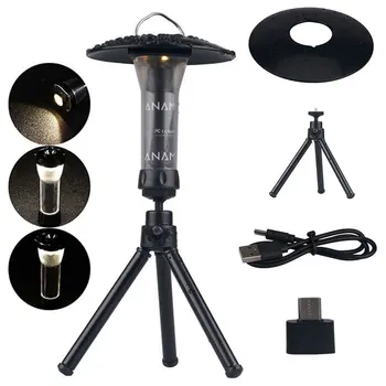 Мултифункционална лампа за къмпинг, Преносим фенер за нощуване на открито с магнит, аварийно осветление, окачен лампа за палатка, мощна работна лампа