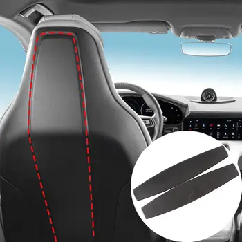 Стикер на гърба на предната седалка от мек Въглеродни влакна за Porsche Taycan 2019-2022