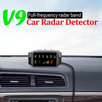 Автомобилен радар детектор V9, гласов сигнал за скоростта на автомобил, английска руската версия