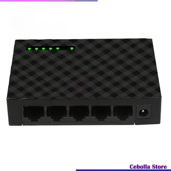 5 Портове Gigabit мрежов комутатор 10/100/1000 Mbps Ethernet Мрежов адаптер EU или US plug