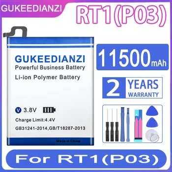Батерия GUKEEDIANZI RT1 (P03) 11500 ма за Телефон OUKITEL RT1 Batterij