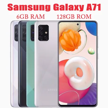 Оригинален Отключени Samsung Galaxy A71 A715FD с две Sim-карти 6,7 