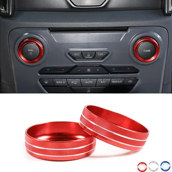 Автомобилна CD-Панел Дръжка за Регулиране на силата на Звука Пръстен Накладки За Ford Ranger 2015-2022 Мултимедийна Бутон Кръг на Аксесоари за Автомобили Аксесоари