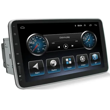 GPS WiFi е Универсален Автомобилен Мултимедиен плеър 5G/WIFI 1Din 16/32g/128G 9-инчов Въртящ се На 360 ° Екрана, Стерео Радио, Видео плеър