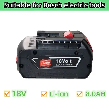 Замяна на Акумулаторна батерия 18V 6.0/8.0/10.0 Ah Li-ion За Bosch GSR1 GSB 2607336040 BAT609 BAT618 BAT610G BAT620 BAT622