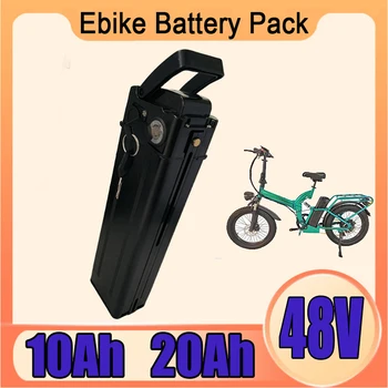 48V 10AH/20AH Литиева Сребърна Рибка Batterie За 350 W 500 W 750 W 1000 W Литиево-йонна Батерия За Електрически Велосипед