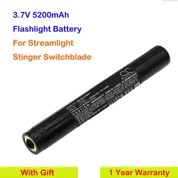 Сменяеми батерии за фенерчето Cameron Sino капацитет 5200 mah 76805 за Streamlight Stinger Подвижните + Подаръци