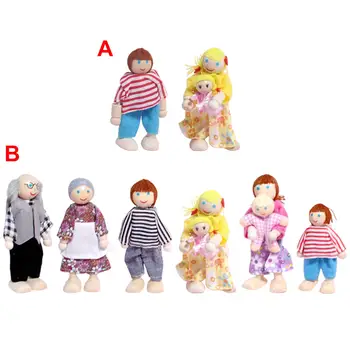 Куклена къща миниатюрни кукли измислица за момчета и момичета в предучилищна възраст