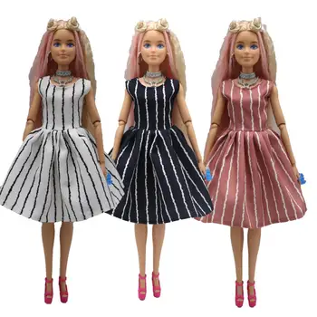 Нова рокличка 30 см 1/6 3 цвята, аксесоари за кукли, Дрехи за кукла Барби