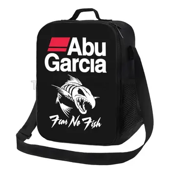 Случайна чанта за обяд с принтом лого Abu Garcia, с пагон, Преносими термосумки за Bento, за работа, за Пикник, за риболов, къмпинг
