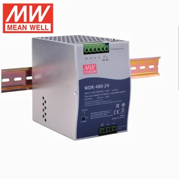 Захранване MEAN WELL серия WDR-480 с Ультрашироким Вход за Изделия Din-Rail с мощност 480 W WDR-480-24 WDR-480-48 24V20A 48V10A
