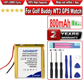Батерия HSABAT 800mAh AEE622530P6H за GPS часа Golf Buddy WT3
