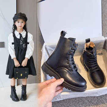 Ephesus Infantil Menina/ модни обувки за деца, Нови плюшени високи обувки, ботильоны за момичета, памучен обувки на платформа, обувки за момичета, обувки за момичета