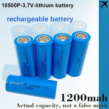 Нова батерия 18500 3,7 На 1200 mah, акумулаторна литиево-йонна батерия, специални литиево-йонна батерия от 3.7 за мощни фенери
