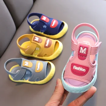 Летни сандали за малки момчета и момичета, обувки за бебета на равна гумена подметка, модерни Спортни, ежедневни, плажни прекрасни сандали, детски обувки