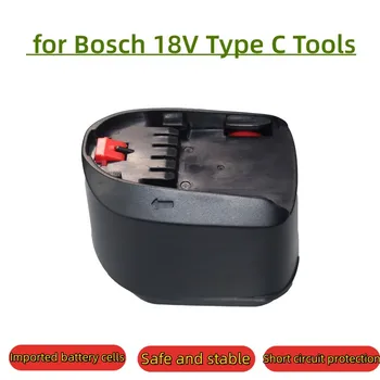Литиево-йонна акумулаторна батерия 18V 4/5/6Ah за инструменти на Bosch PBA PSB PSR PST 18Li-2 2607336208 2607335040 AL1830CV (само за тип C)