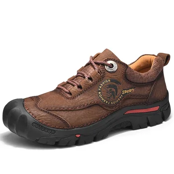 2023 Нова Градинска Обувки за Къмпинг и планинарство, Мъжки Спортни обувки от матова кожа, дантела, Мъжки обувки за Пътуване и туризъм