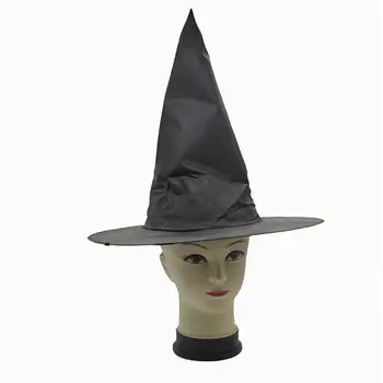 Сгъва шапка на вещица, елегантна шапка на вещица за Хелоуин, аксесоари за декорация на партита, фестивали, множество шапка за Хелоуин за група