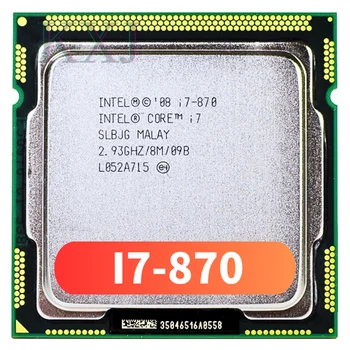 Използва Core i7 870 i7-870 2.93ghz Четириядрен процесор 8M L3 с жак 1156 ПРОЦЕСОР SLBJG 95W