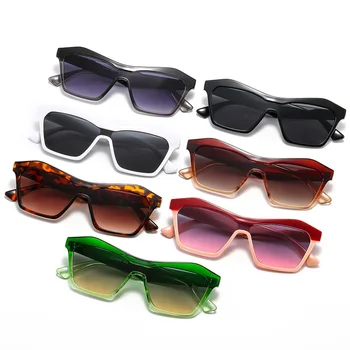 Нови пластмасови дамски слънчеви очила в градиентной рамки с кошачьим око Bramd, модни слънчеви очила с UV400 в ретро стил