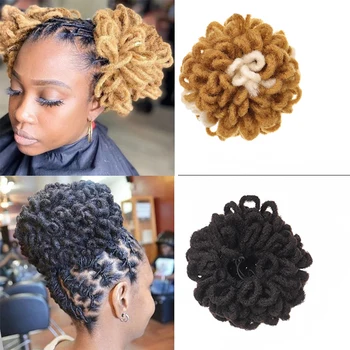 Модерна чанта за коса, перука, женски мръсна коса на съвсем малък, африканска кок, мръсна коса, за коса, кожен африканска панделка на съвсем малък, мръсен панделка за коса
