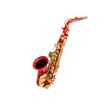 Саксофонные Инструменти Напреднали професионален Саксофон Alto Eb, оцветени в червен цвят