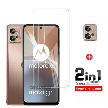 Закалено Стъкло За Motorola Moto G32 Защитно фолио За екран на Мото G32 G22 G52 G62 G82 E32S Стъкло камера За Мото G32 Glass