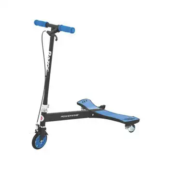 Скутер количка синьо за деца от 6 години и с тегло до 143 килограма, син скутер за деца, скутер за възрастни, скутери за деца, професионален скутер