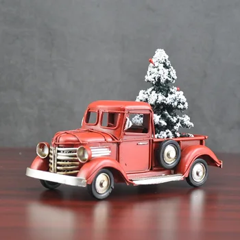 Коледен Творчески подарък Колекция от ретро-модели на камиони Метални Изделия Просто Украса на Интериора