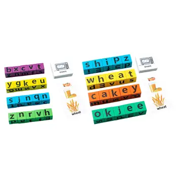Дървена Взаимодействие От 3 Години Мултиплейър играчки за изучаване на азбуката в детската градина CVC Словесни игри, играчки за писане на букви, играчки за изписване на букви