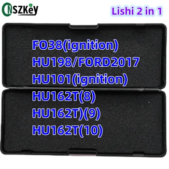 CNSZKey оригинален Lishi 2 в 1 за FO38 (запалване) HU198/FORD2017 HU101 (запалване) HU162T (8) HU162T (9) HU162T (10) Шлосер инструменти