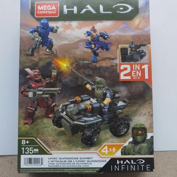 Mega Construx Halo Infinite Gungoose Gambit Set HDP59 Брутална Jackal Морски Пехотинец на ООН