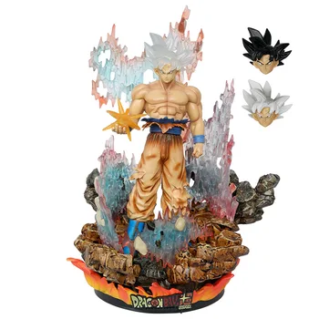 2023 Dragon Ball Z Аниме Фигурка GK son Goku 33 см Със Светлинна Фигура Колекция от PVC Кукли, Статуи Играчки Детски коледни Подаръци
