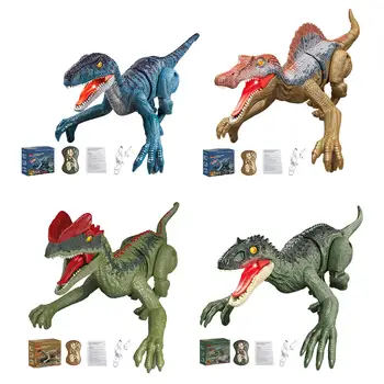 Играчки-динозаврите на дистанционното управление със звук и светлина, интерактивни играчки, играчки за деца-динозаврите, за малки деца, момчета и момичета, деца