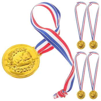 5 бр. Медали За състезания Детски Награди Играчка Малък Аксесоар Пластмасови Детски Играчки