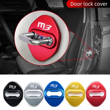 4 бр. Автомобилен Стайлинг Автоматично Заключване на вратите Защитен Калъф за Mazda M3 Логото на Иконата CX5 Atenza Axela Demio CX3 MX5 CX4 RX8 Автоаксесоари