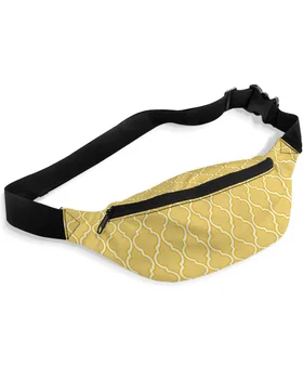Жълт Геометрична поясная чанта в Марокански стил, Женски Мъжки Скута чанти с Голям Капацитет, поясная Унисекс чанта през рамо, нагрудная чанта