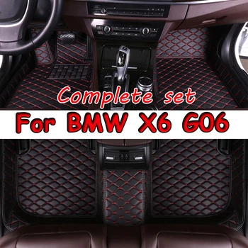 Автомобилни Стелки за BMW X6 G06 2020 2021 Потребителски Автоматично Накладки За Краката Автомобилни Килими и Аксесоари за интериора