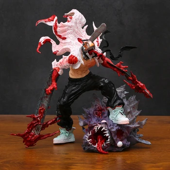 27 cm Човек-Резачка GK Denji VS Прилеп Devil Аниме Фигурка Отличен Модел Играчка, Подарък Колекционерски Предмети Статуя Украса