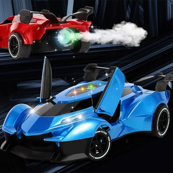 Радиоуправляеми автомобили спрей със светлината 2,4 G, плюшени спортен автомобил с дистанционно управление, високоскоростна drift, срещу заплащане автомобил, подарък за деца и момчета